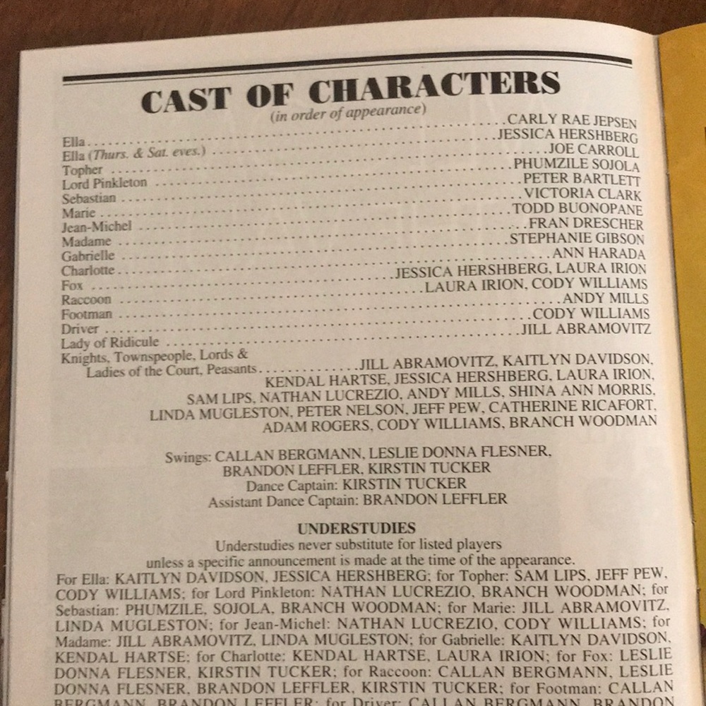 Rogers and Hammerstein’s Cinderella PRIDE PLAYBILL - Picture 4 of 5
